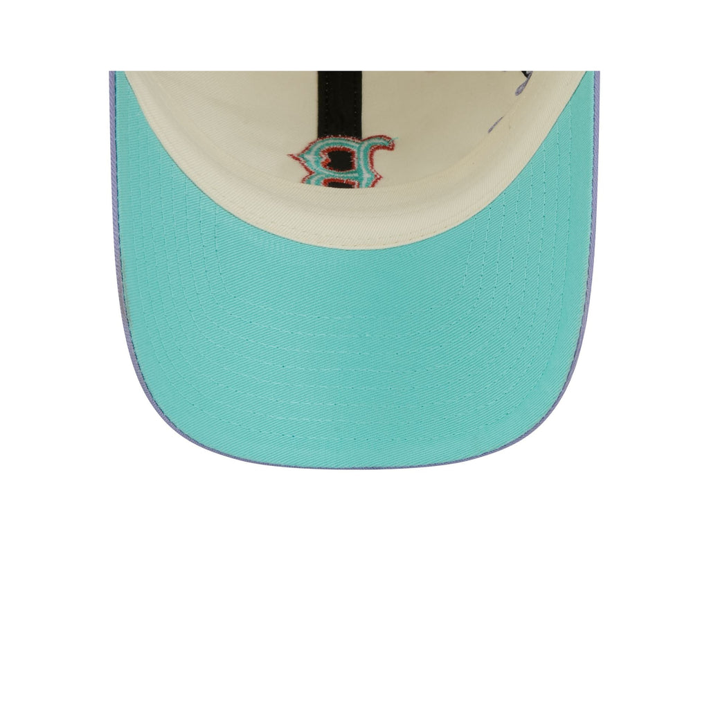 Boston Red Sox Lavender Flowers Casual Classic Adjustable Hat
