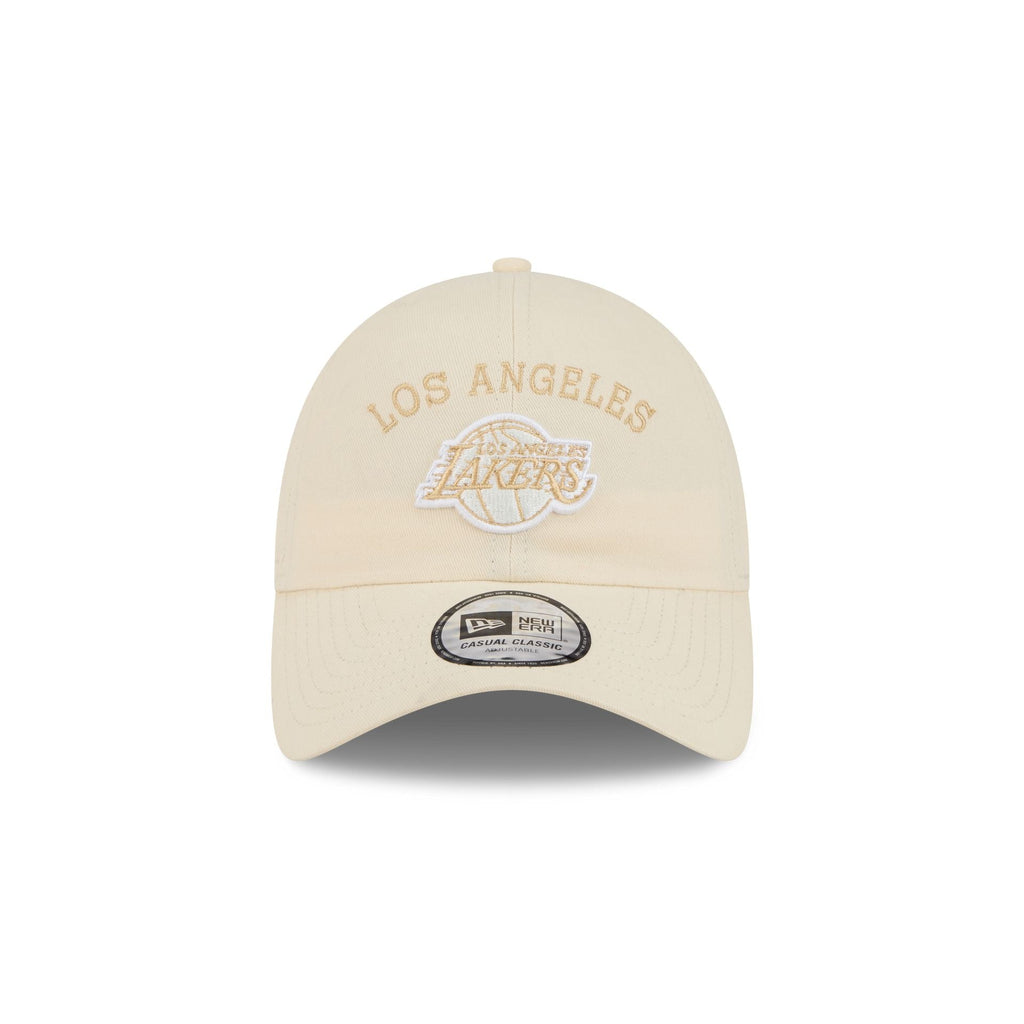 Los Angeles Lakers Team Logo Cream Casual Classic Adjustable Hat