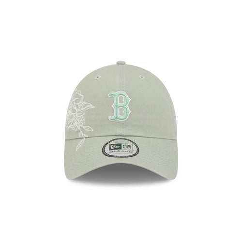 Boston Red Sox Stitched Flowers Casual Classic Adjustable Hat