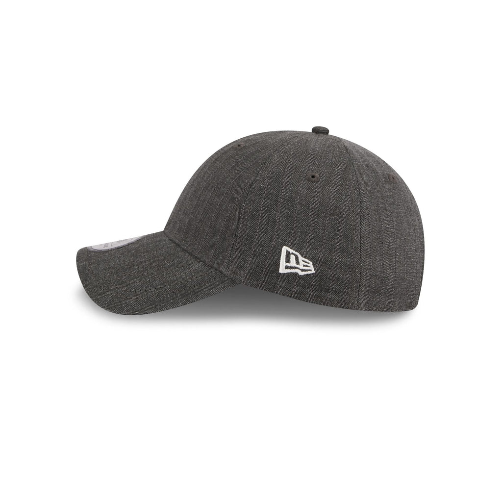 New Era Cap Herringbone Black Casual Classic Adjustable Hat