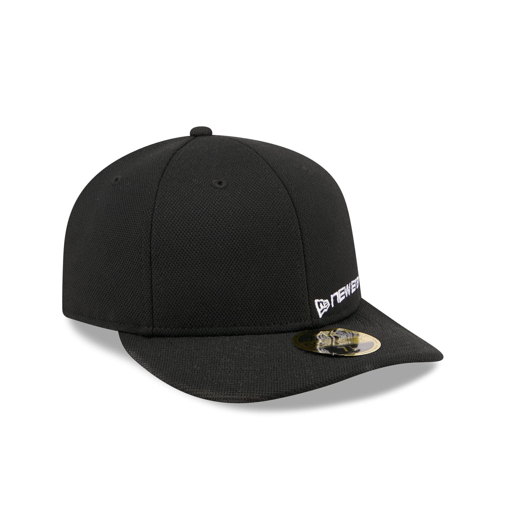 New Era Cap Black Cotton Low Profile 59FIFTY Fitted Hat