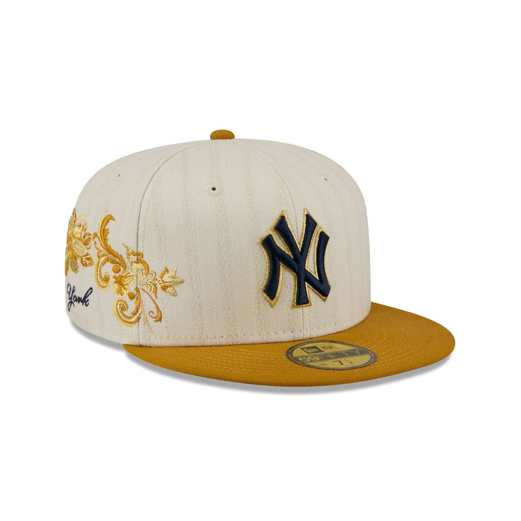 New York Yankees Chrome Herringbone 59FIFTY Fitted Hat