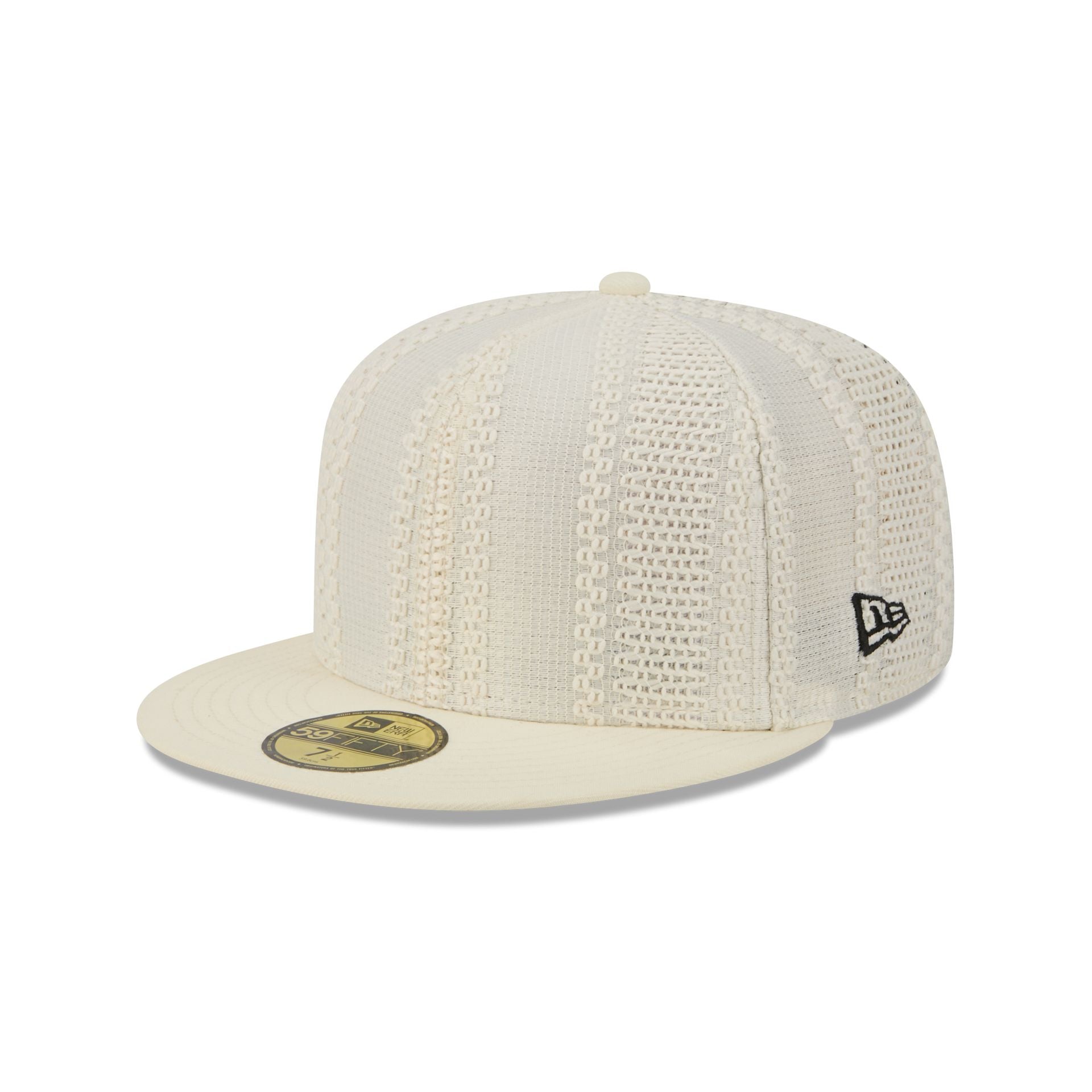 New Era Cap Black Platinum Tier Chrome White Knit 59FIFTY Fitted Hat