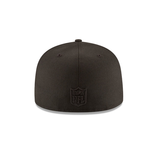 Atlanta Falcons Black On Black 59FIFTY Fitted Hat