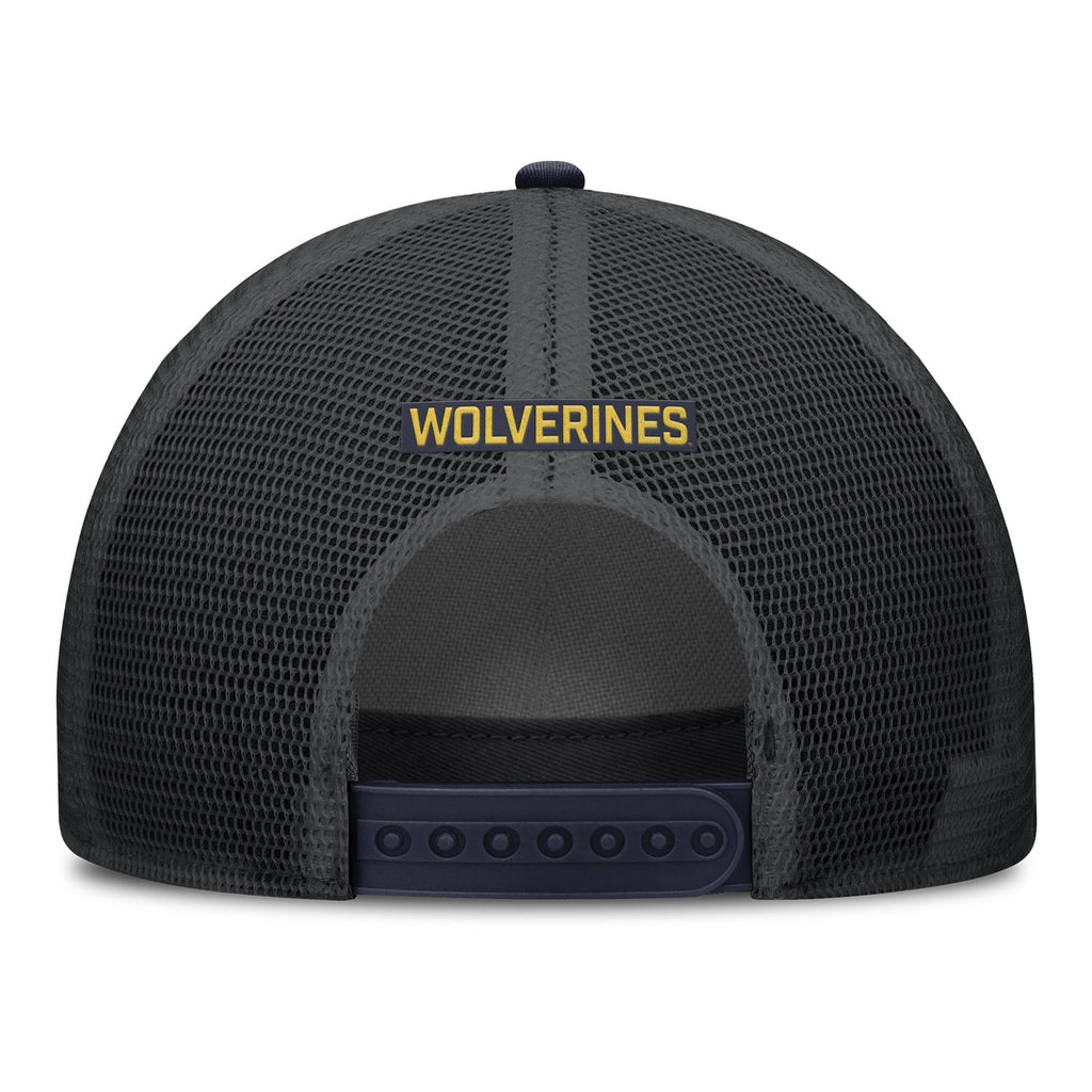 Michigan Wolverines Nike Jordan Navy Rise Trucker Primetime Hat